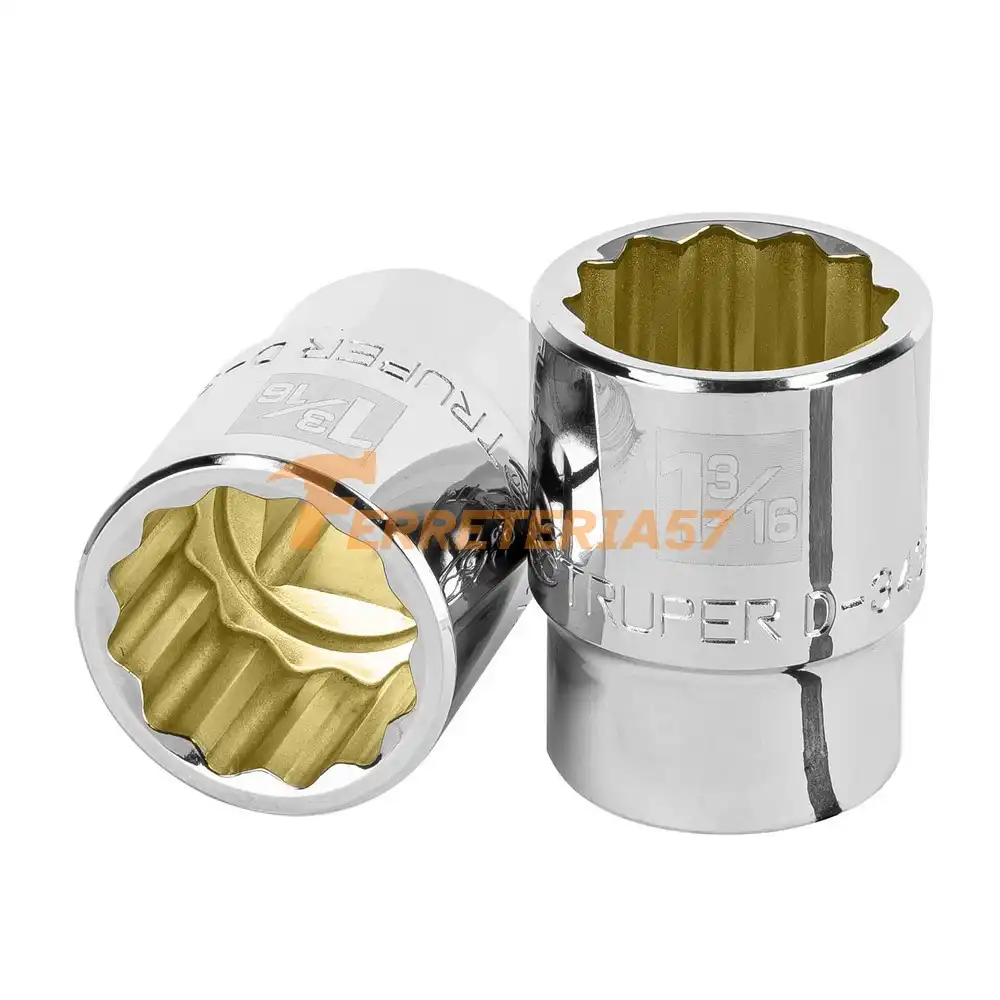 Dado de 1-3/16', 12 puntas, cuadro 3/4', Truper - 13857 - D-3438