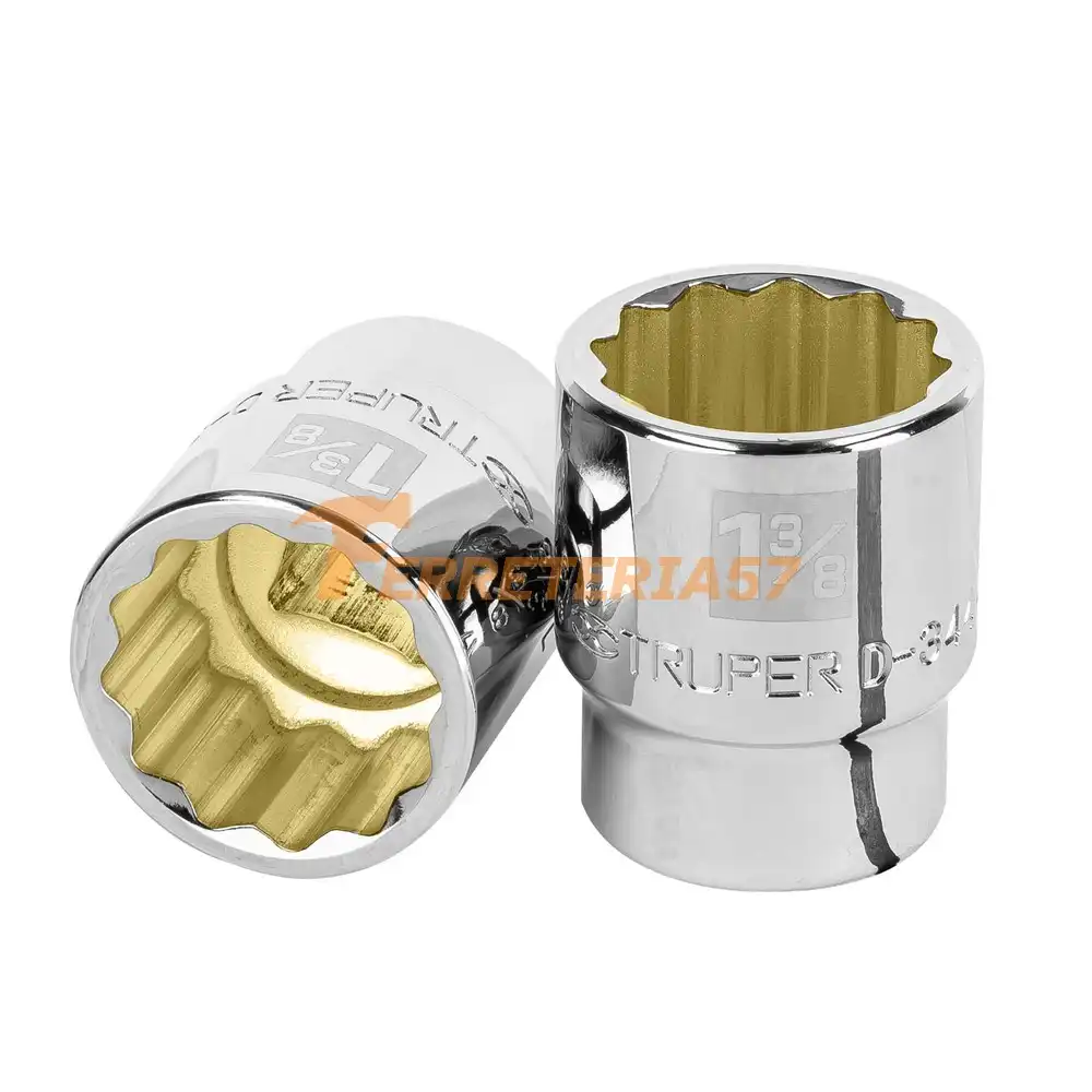 Dado de 1-3/8', 12 puntas, cuadro 3/4', Truper - 13860 - D-3444