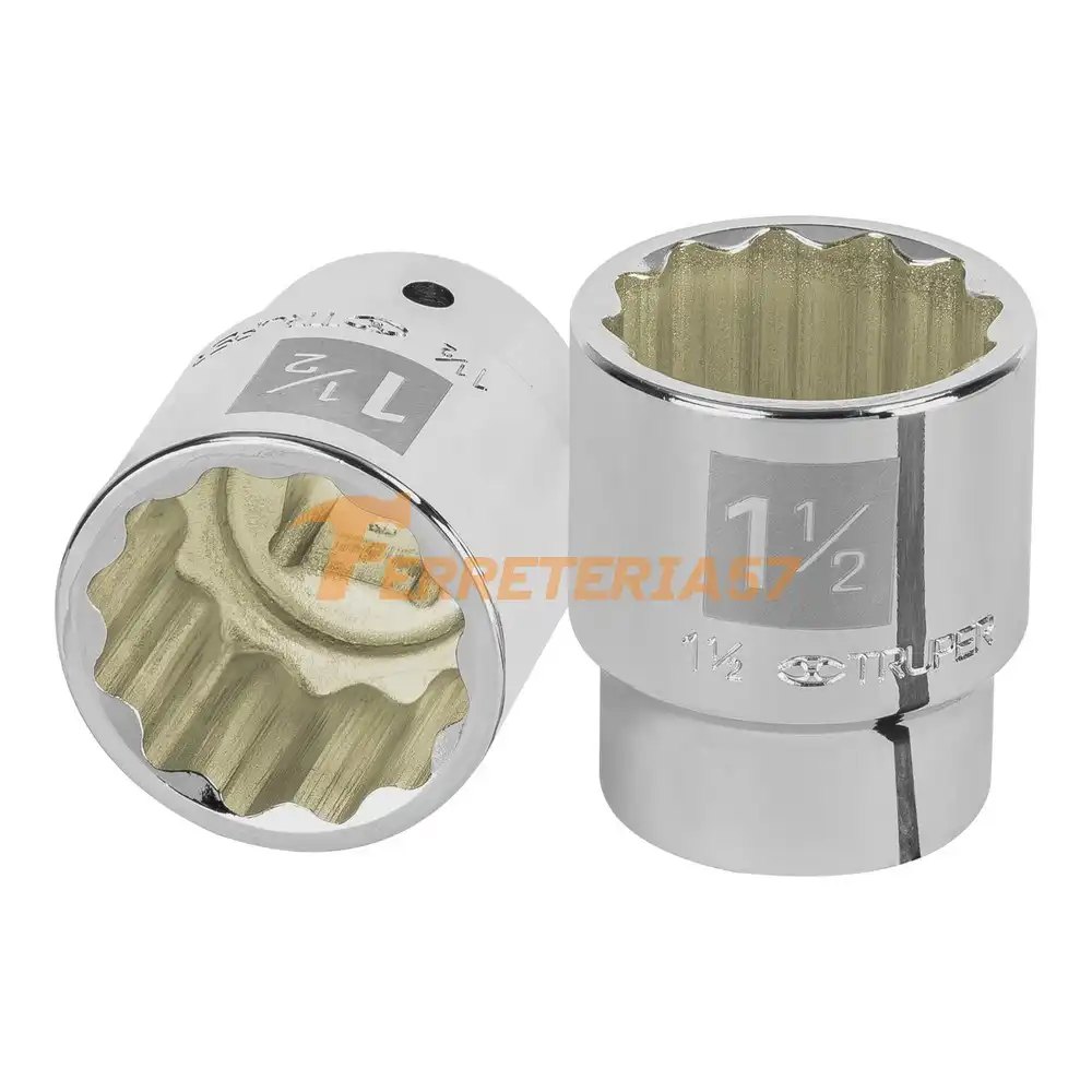 Dado de 1-1/2', 12 puntas, cuadro 3/4', Truper - 13862 - D-3448