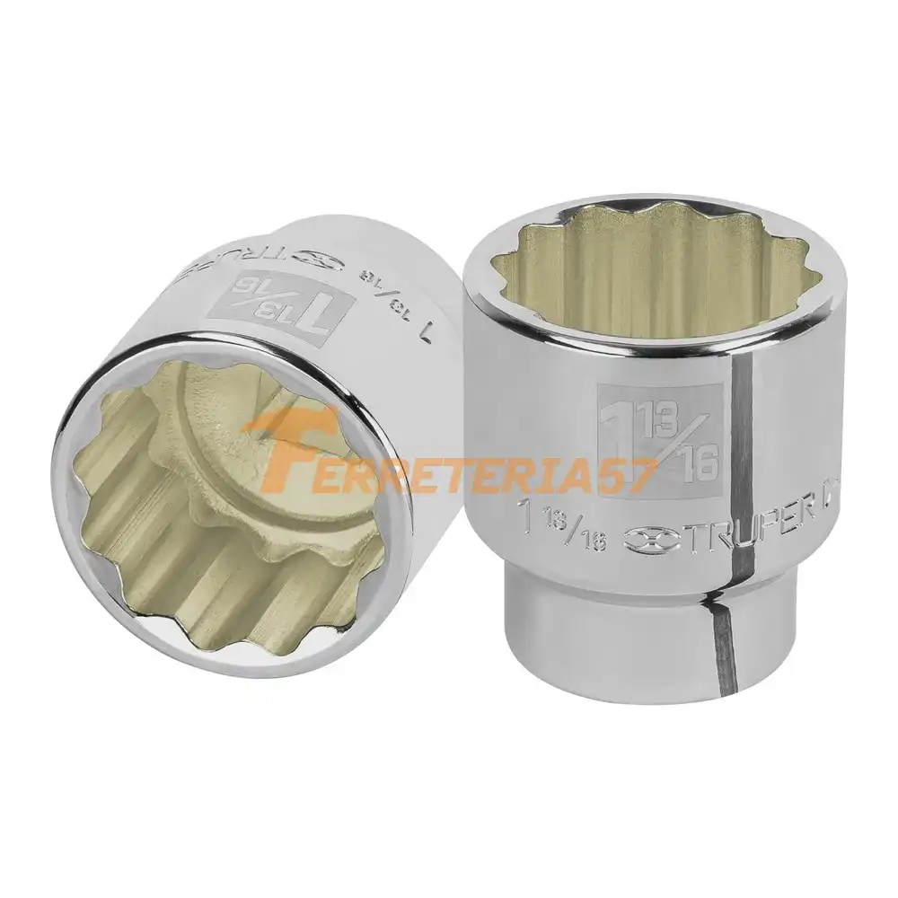 Dado de 1-13/16', 12 puntas, cuadro 3/4', Truper - 13867 - D-3458