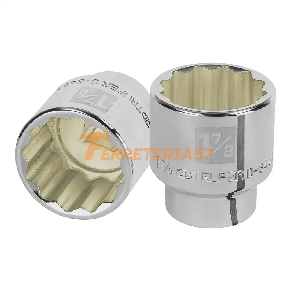 Dado de 1-7/8', 12 puntas, cuadro 3/4', Truper - 13868 - D-3460