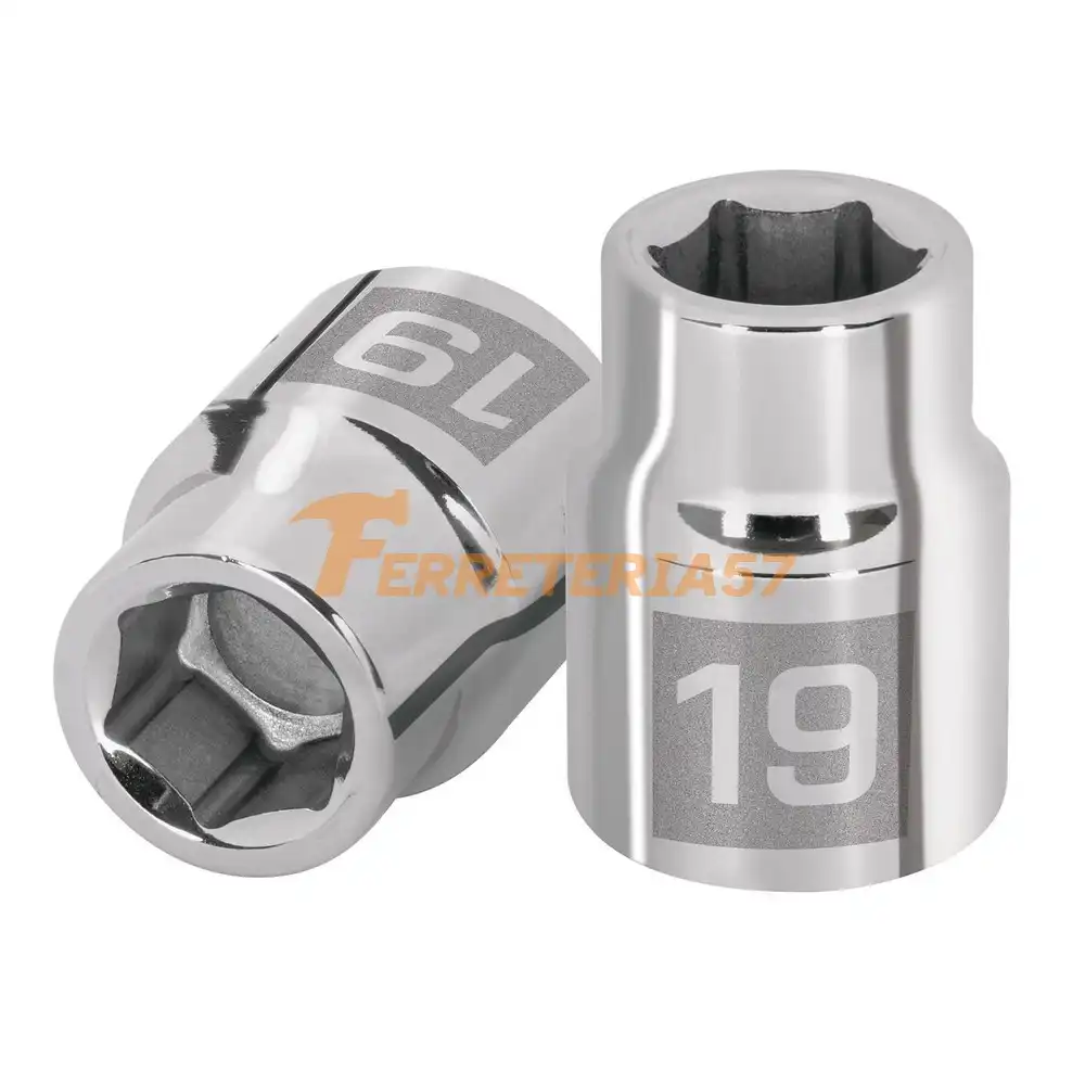 Dado de 19 mm, 6 puntas, cuadro 3/4', Truper - 14965 - D-3419-M
