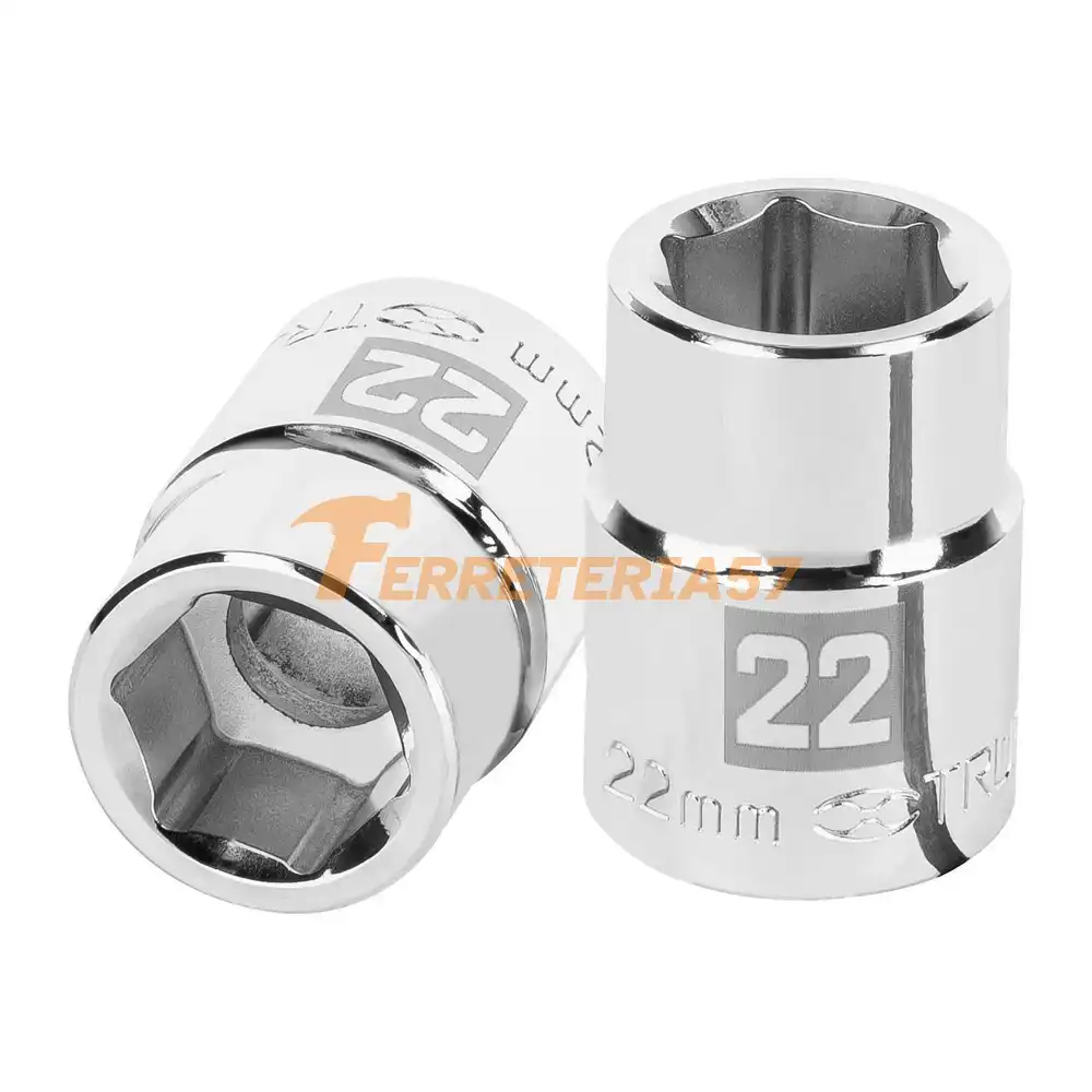 Dado de 22 mm, 6 puntas, cuadro 3/4', Truper - 14969 - D-3422-M