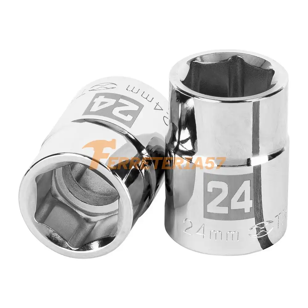 Dado de 24 mm, 6 puntas, cuadro 3/4', Truper - 14971 - D-3424-M