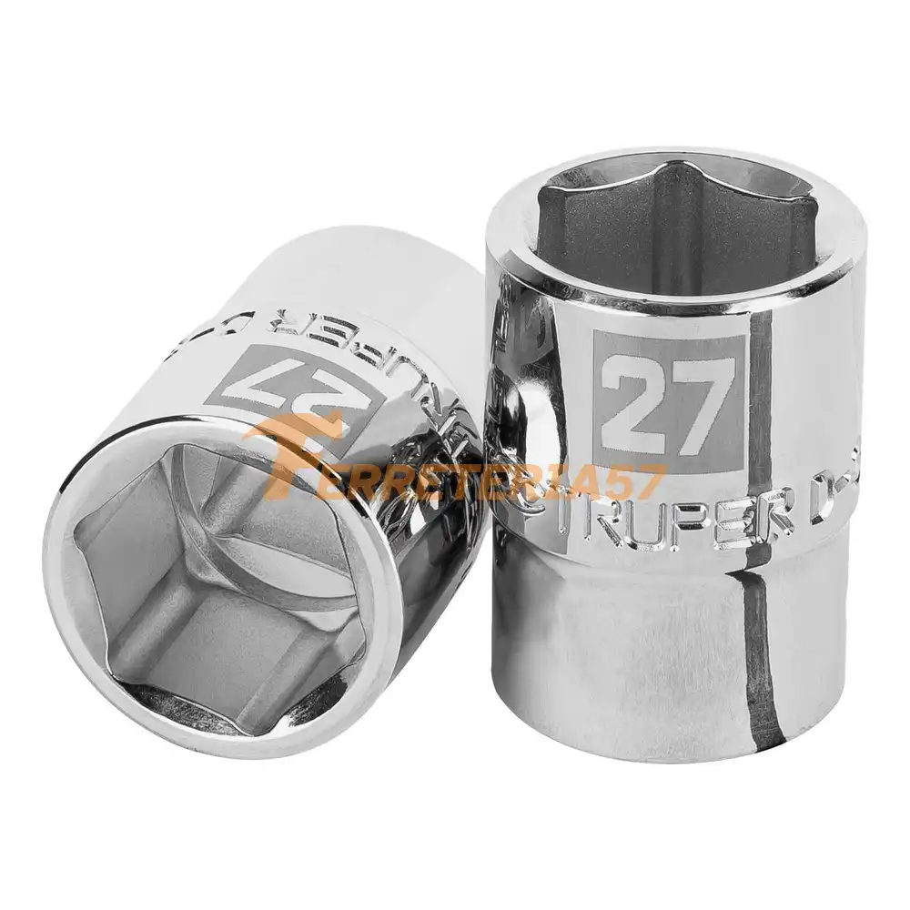 Dado de 27 mm, 6 puntas, cuadro 3/4', Truper - 14975 - D-3427-M