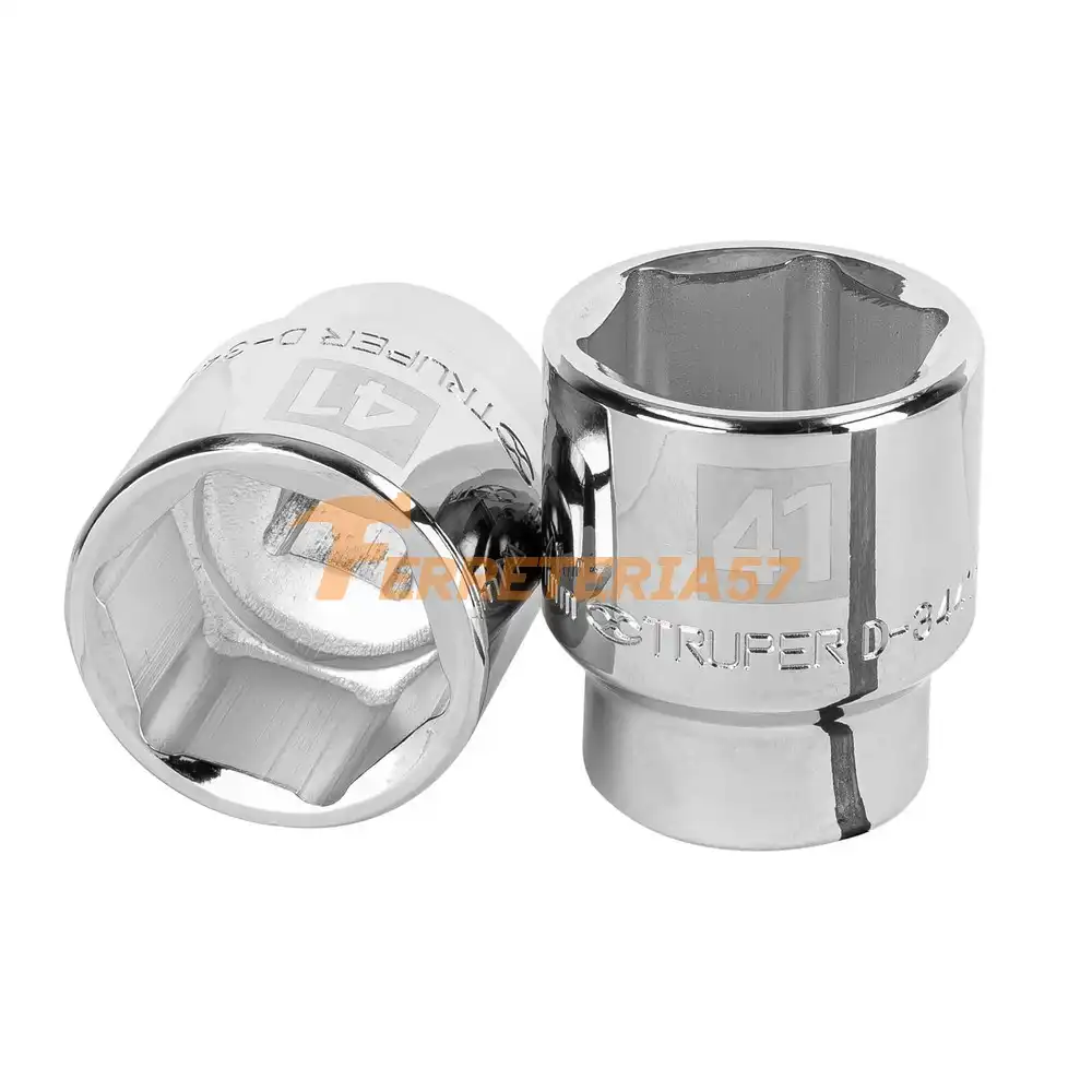 Dado de 41 mm, 6 puntas, cuadro 3/4', Truper - 14993 - D-3441-M