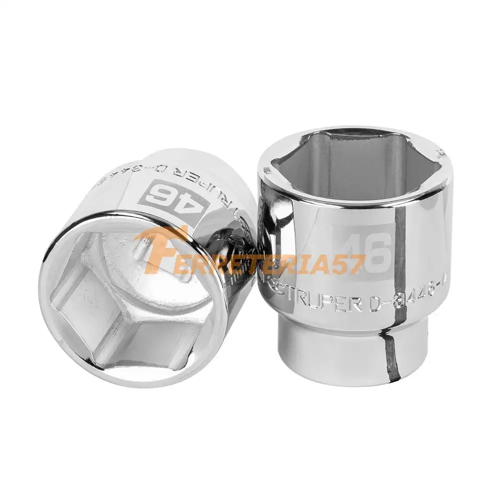 Dado de 46 mm, 6 puntas, cuadro 3/4', Truper - 14995 - D-3446-M
