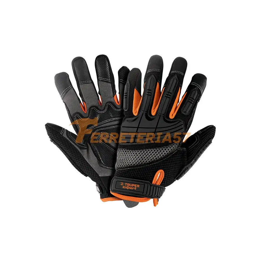Guantes para mecánico con protección anti-impacto, TRUPER - 15158 - GU-665