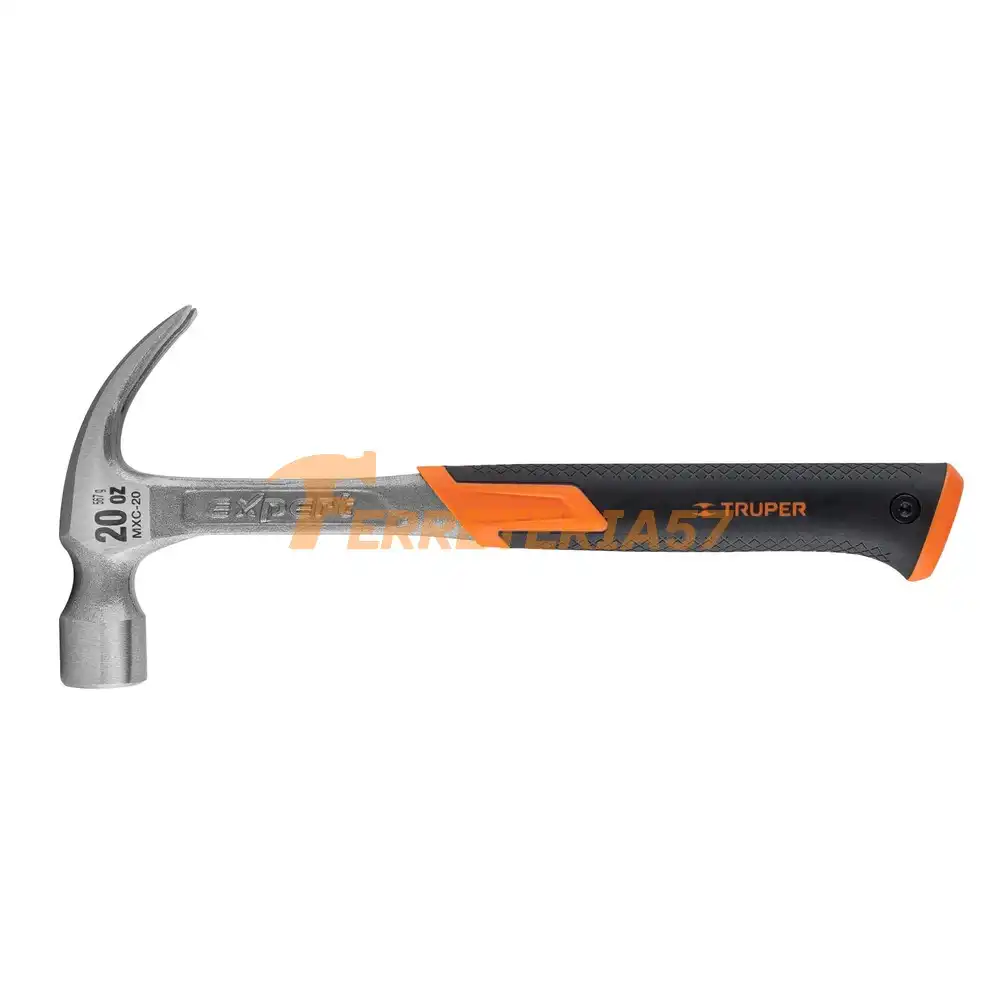 Martillo forjado 20 oz uña curva, mango con neopreno, Expert - 16820 - MXC-20