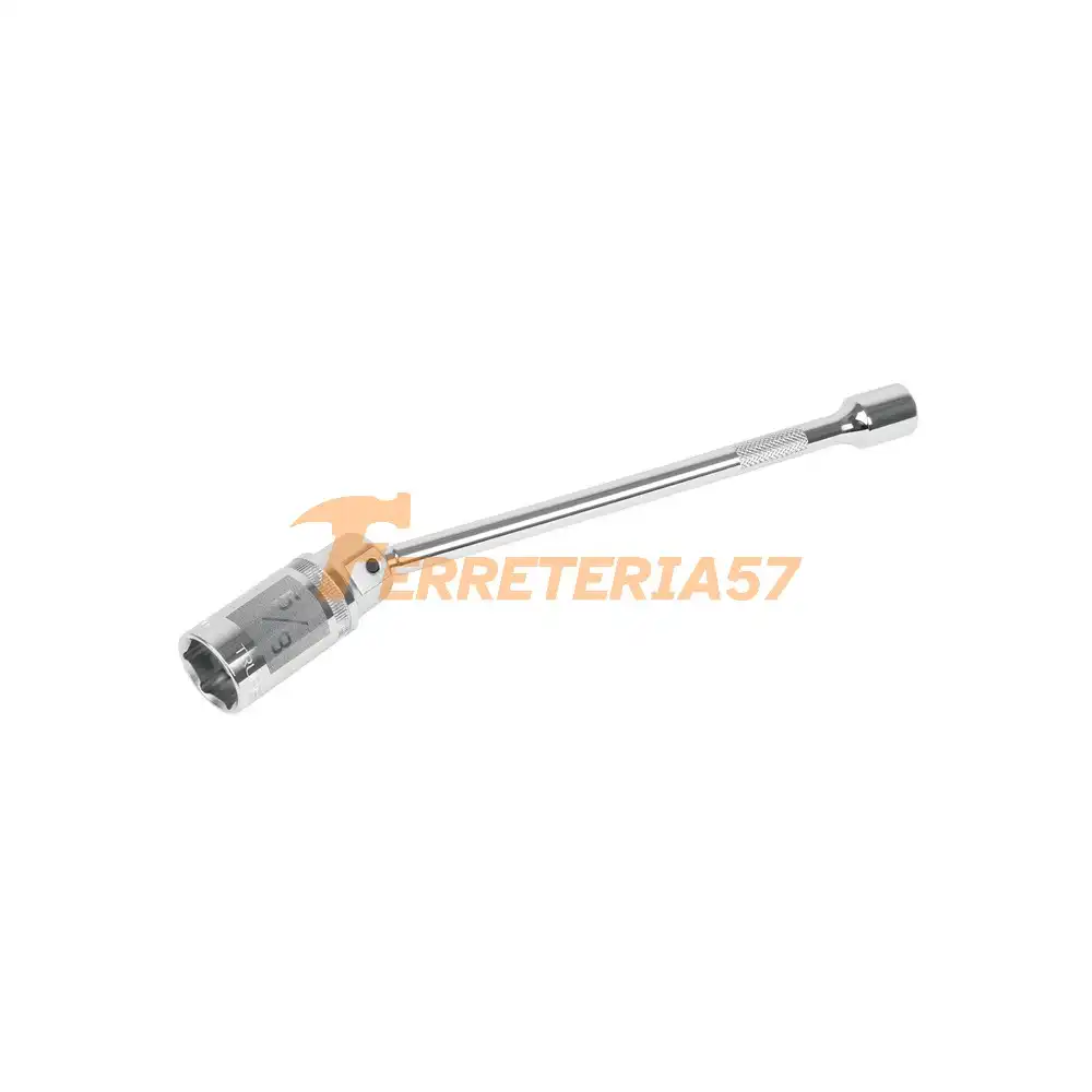 Dado p/bujías cuadro 3/8' articulado 5/8', extensión 10' - 16896 - D-3820-BE10
