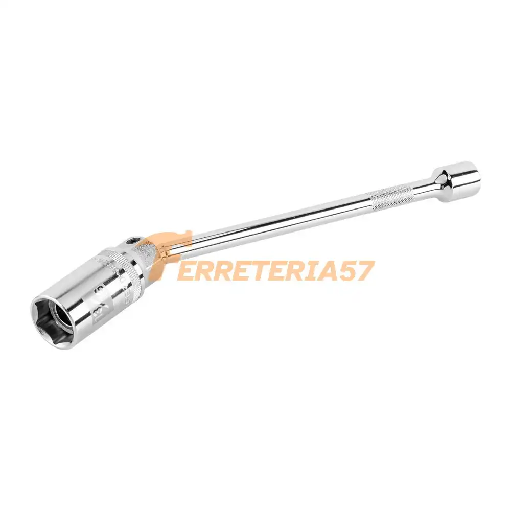 Dado p/bujías cuadro 3/8' articulado 13/16', extensión 10' - 16897 - D-3826-BE10