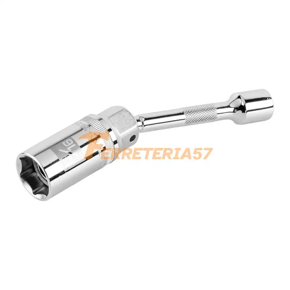 Dado p/bujías cuadro 3/8' articulado 13/16', extensión 6' - 16899 - D-3826-BE6