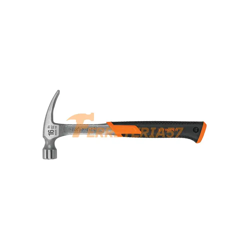 Martillo forjado 16 oz uña recta, mango con neopreno, Expert - 17857 - MXR-16