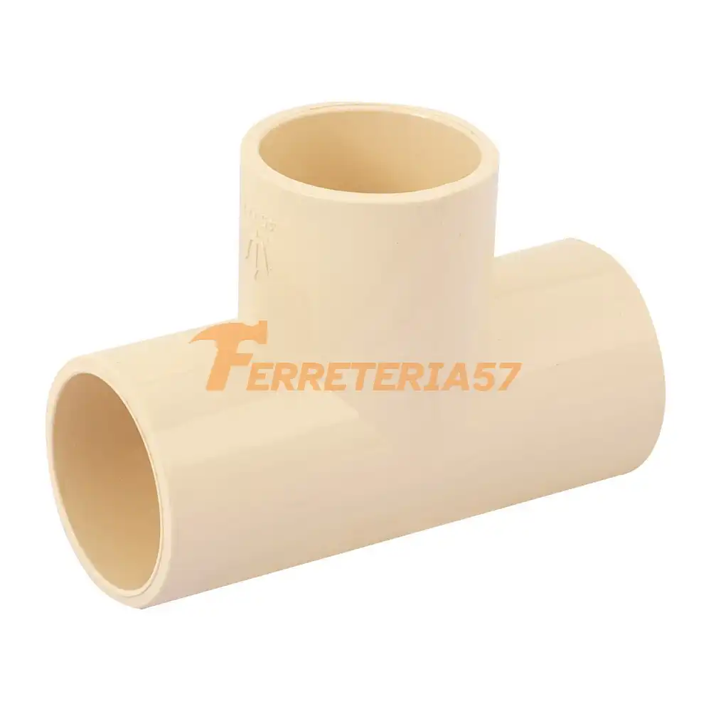 Tee sencilla de CPVC de 1', FOSET - 45071 - CPVC-763